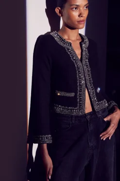 MISA Los Angeles Jackets|Tops>CURTIS JACKET Blacktweed