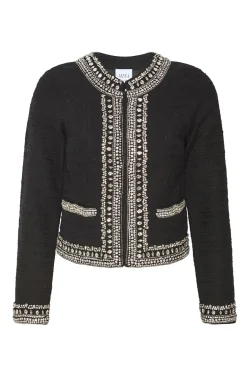 MISA Los Angeles Jackets|Tops>CURTIS JACKET Blacktweed