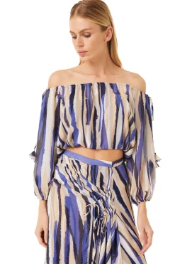 MISA Los Angeles Tops>DALMA TOP Stripedinstinct