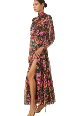 MISA Los Angeles Wedding Guest|Long-sleeve>DAPHNE DRESS Floragroovechiffon