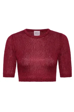 MISA Los Angeles Knits|Matching Sets>DARYA TOP Lipstickred