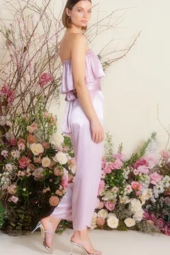 MISA Los Angeles Shower|Engagement Party>DIANDRA JUMPSUIT Pinksatin