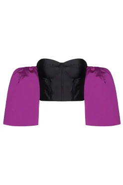 MISA Los Angeles Tops>DITA TOP Black/magenta