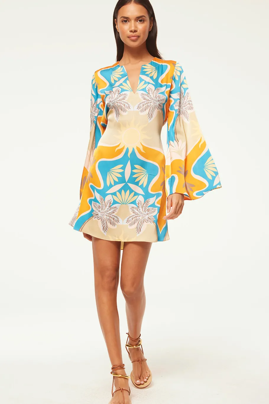 MISA Los Angeles Long-sleeve|Mini>DUSTY TUNIC DRESS Baindesoleil