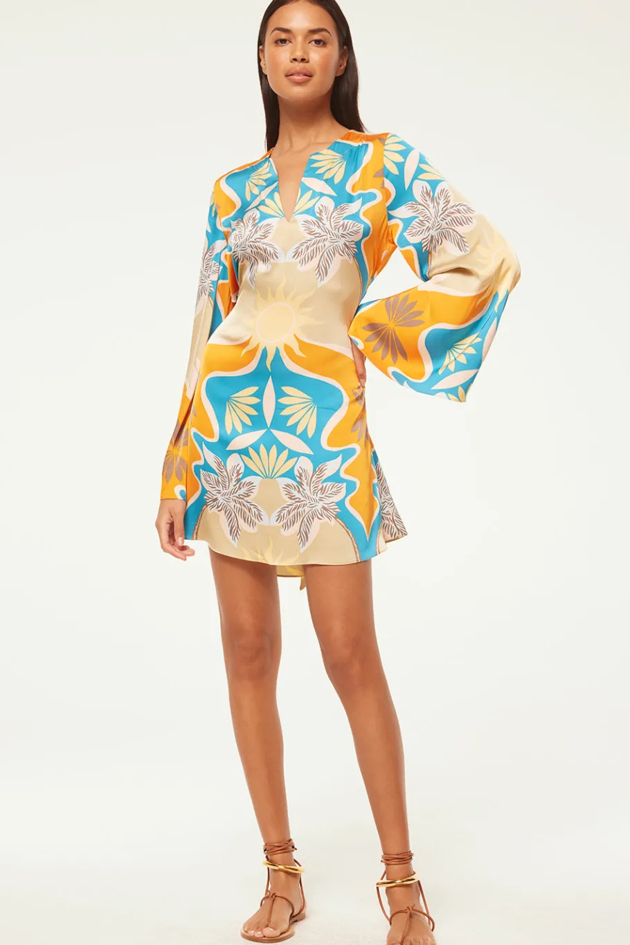 MISA Los Angeles Long-sleeve|Mini>DUSTY TUNIC DRESS Baindesoleil