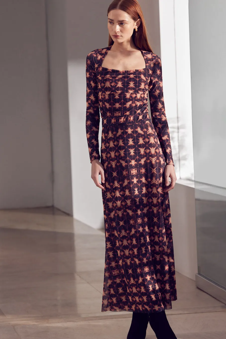 MISA Los Angeles Matching Sets|Jersey & Mesh>EKAT SKIRT Angelglow