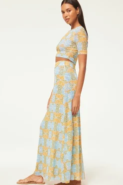 MISA Los Angeles Matching Sets|Jersey & Mesh>EKAT SKIRT Citrusslice