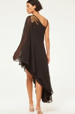 MISA Los Angeles Wedding Guest|Midi>ELANEH DRESS Blackpalmd'or