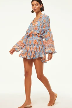 MISA Los Angeles Long-sleeve|Misa Classics>ELISABETTA DRESS Cagedfloral