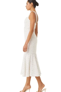 MISA Los Angeles Wedding Guest|Midi>ELKE DRESS Winterwhite
