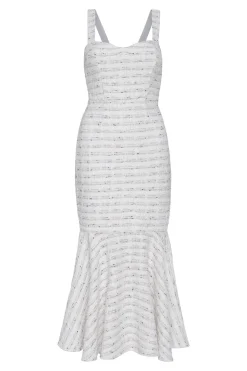 MISA Los Angeles Wedding Guest|Midi>ELKE DRESS Winterwhite