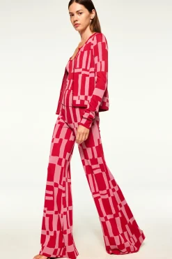 MISA Los Angeles Knits|Matching Sets>ELVIN CARDIGAN Pinku0026red