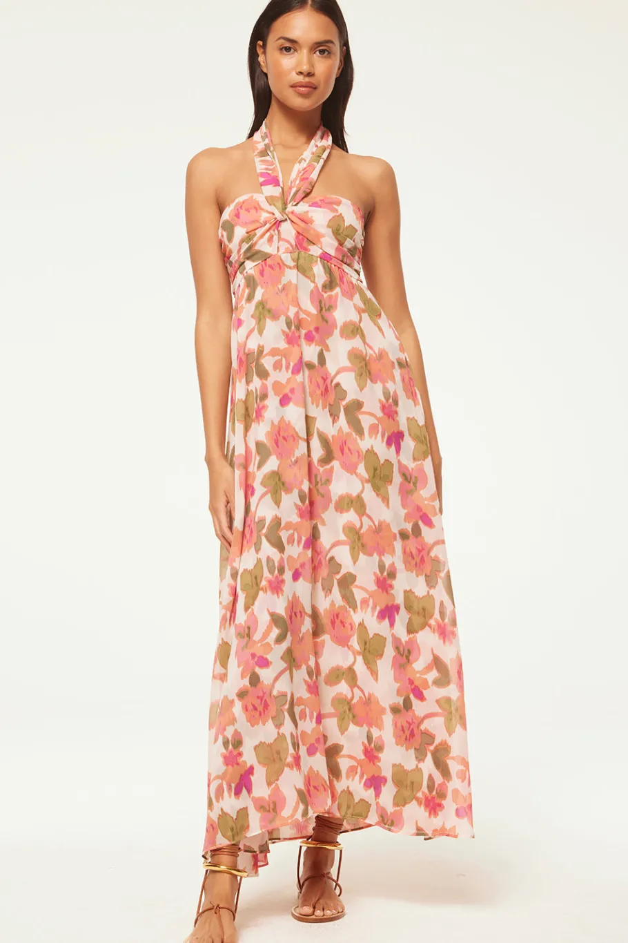 MISA Los Angeles Wedding Guest|Maxi>EMINE DRESS Sonoranflorachiffon
