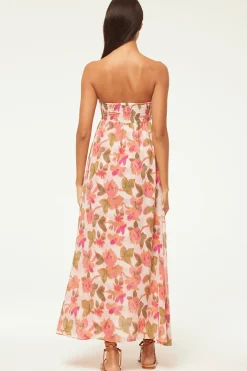 MISA Los Angeles Wedding Guest|Maxi>EMINE DRESS Sonoranflorachiffon