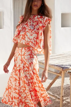 MISA Los Angeles Matching Sets|Skirts & Shorts>EMMA SKIRT Patmostangerine