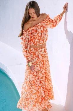 MISA Los Angeles Matching Sets|Tops>EVA TOP Patmostangerine