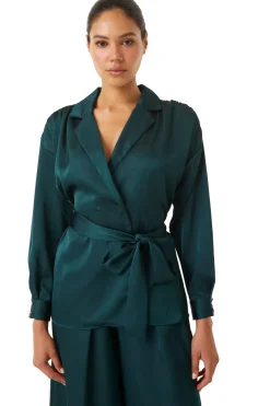 MISA Los Angeles Jackets|Tops>FARAH JACKET Emeraldsatin