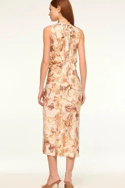 MISA Los Angeles Matching Sets|Skirts & Shorts>FAY SKIRT Goldenstrawsatin