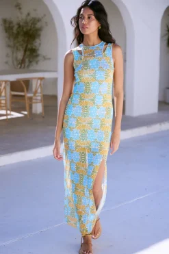MISA Los Angeles Jersey & Mesh|Misa Classics>FERNANDA DRESS Citrusslice