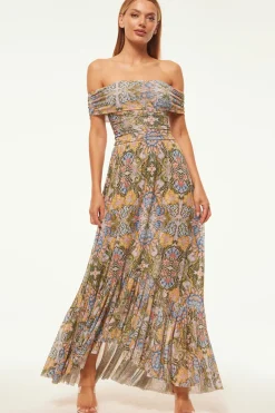 MISA Los Angeles Wedding Guest|Jersey & Mesh>FIORELLA DRESS Dolcevitakaleidoscope