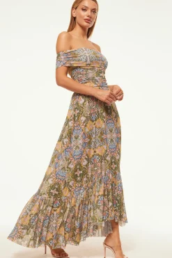 MISA Los Angeles Wedding Guest|Jersey & Mesh>FIORELLA DRESS Dolcevitakaleidoscope