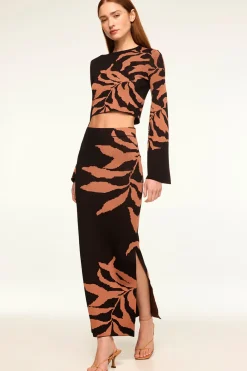 MISA Los Angeles Knits|Matching Sets>FIRA SKIRT Fernalglow