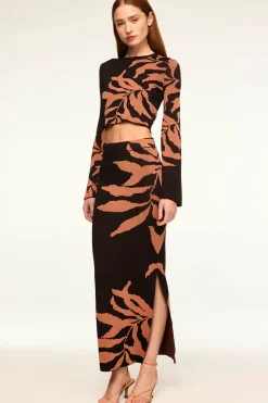 MISA Los Angeles Knits|Matching Sets>FIRA SKIRT Fernalglow