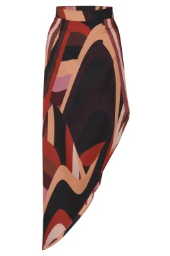 MISA Los Angeles Matching Sets|Skirts & Shorts>FRANCO SKIRT Canyonstripesatin
