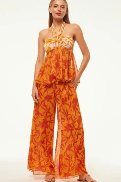 MISA Los Angeles Honeymoon|Pants>FREDA PANT Atlasfloralpersimmon