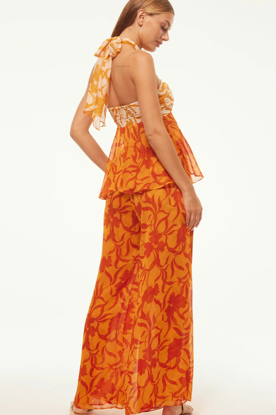 MISA Los Angeles Honeymoon|Pants>FREDA PANT Atlasfloralpersimmon