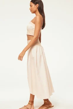 MISA Los Angeles Matching Sets|Tops>GOLNAZ TOP Ivorylinenmix