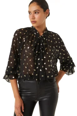MISA Los Angeles Tops>GRACIE TOP Diamondclipdot