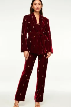 MISA Los Angeles Matching Sets|Pants>HARLOW PANT Garnetvelvet