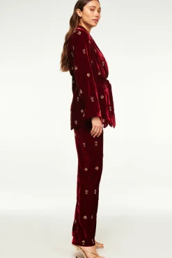 MISA Los Angeles Matching Sets|Pants>HARLOW PANT Garnetvelvet