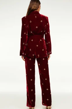 MISA Los Angeles Matching Sets|Pants>HARLOW PANT Garnetvelvet