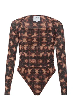 MISA Los Angeles Matching Sets|Jersey & Mesh>HAYWORTH BODYSUIT Angelglow