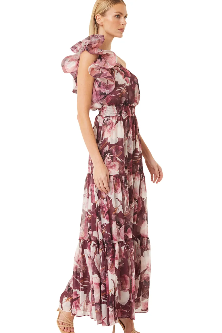 MISA Los Angeles Wedding Guest|Misa Classics>ILARIA DRESS Floratropicalmix