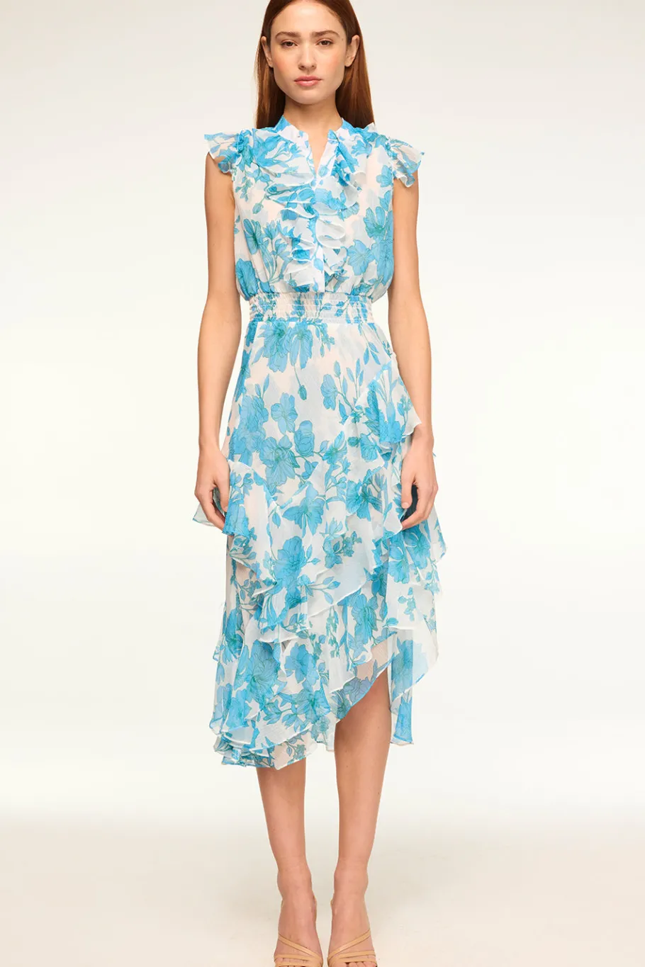 MISA Los Angeles Engagement Party|Misa Classics>ILYSA DRESS Turquoiseflorachiffon