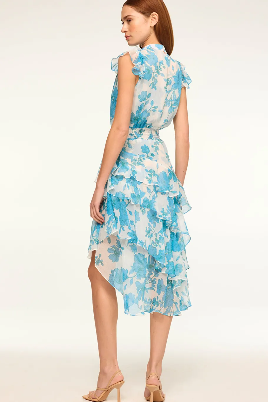 MISA Los Angeles Engagement Party|Misa Classics>ILYSA DRESS Turquoiseflorachiffon