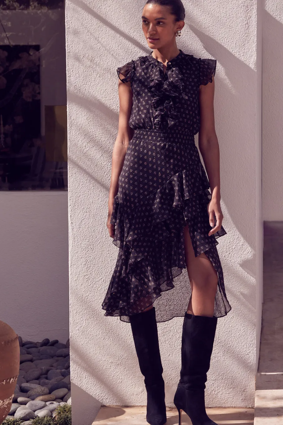 MISA Los Angeles Wedding Guest|Misa Classics>ILYSA DRESS Blacklapiseye