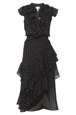 MISA Los Angeles Wedding Guest|Misa Classics>ILYSA DRESS Blacklapiseye