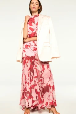 MISA Los Angeles Matching Sets|Tops>INAH TOP Florarosadasatin