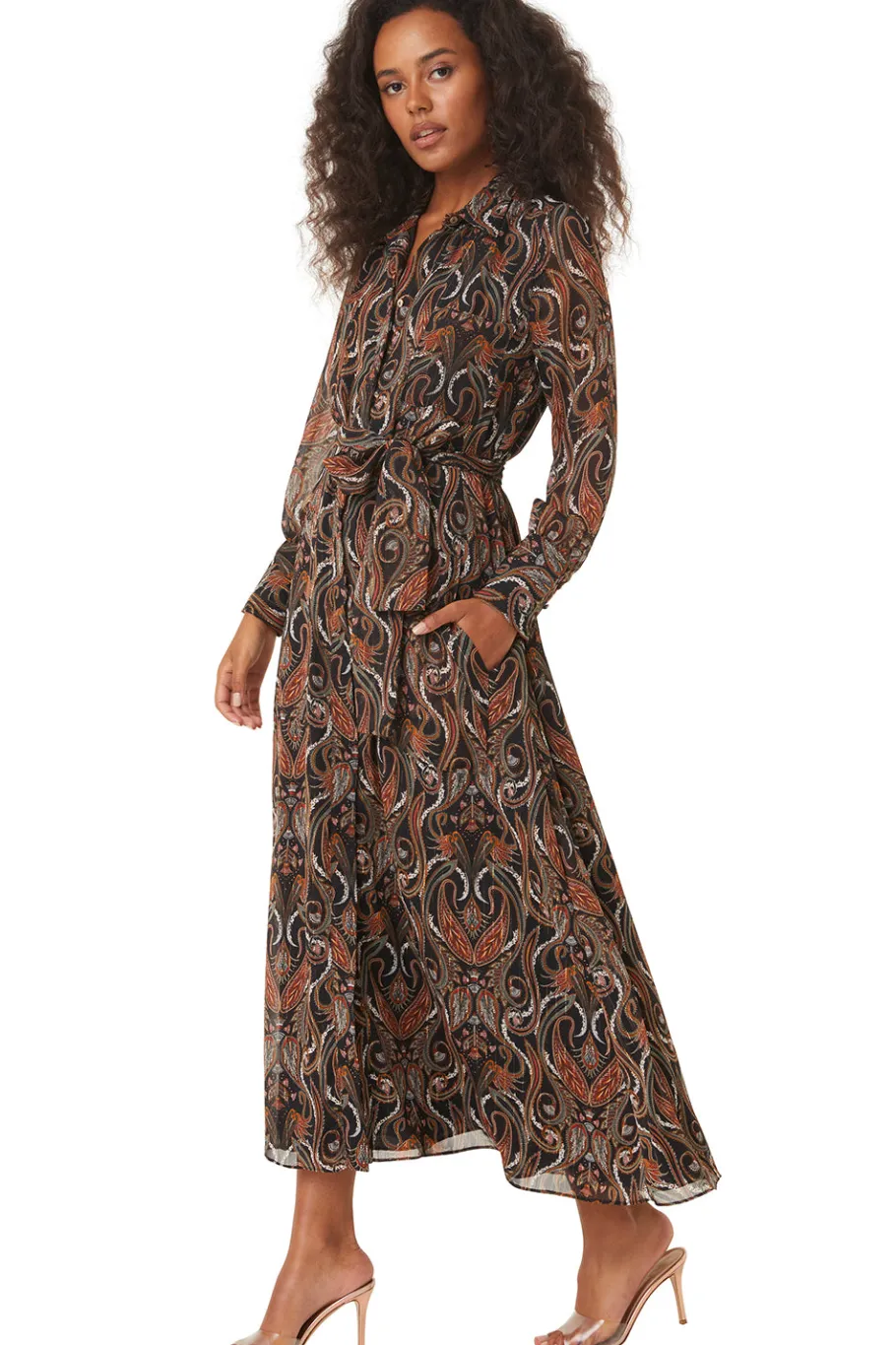 MISA Los Angeles Wedding Guest|Long-sleeve>INES DRESS Spartinapaisley