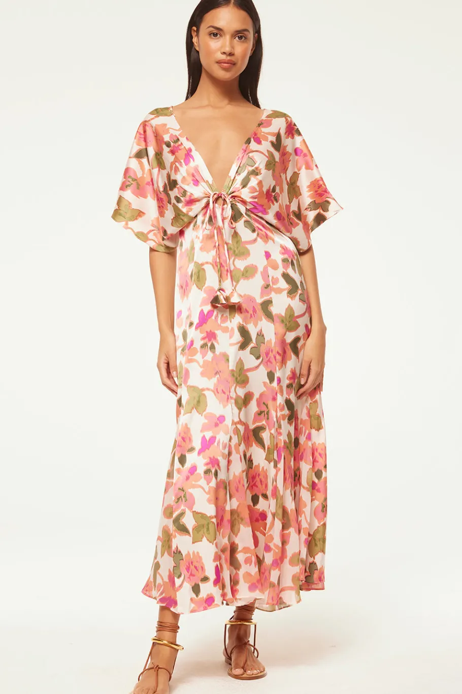 MISA Los Angeles Maxi|Dresses>IRENA DRESS Sonoranfloramix
