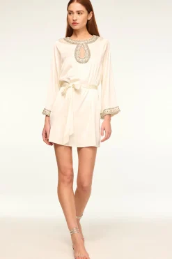 MISA Los Angeles Wedding Guest|Long-sleeve>IVY DRESS Ivorysatin