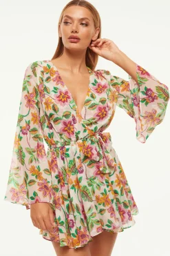 MISA Los Angeles Wedding Guest|Honeymoon>KAIA DRESS Floraexoticachiffon