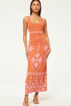 MISA Los Angeles Wedding Guest|Knit>KALIL DRESS Pinkflorasantiago