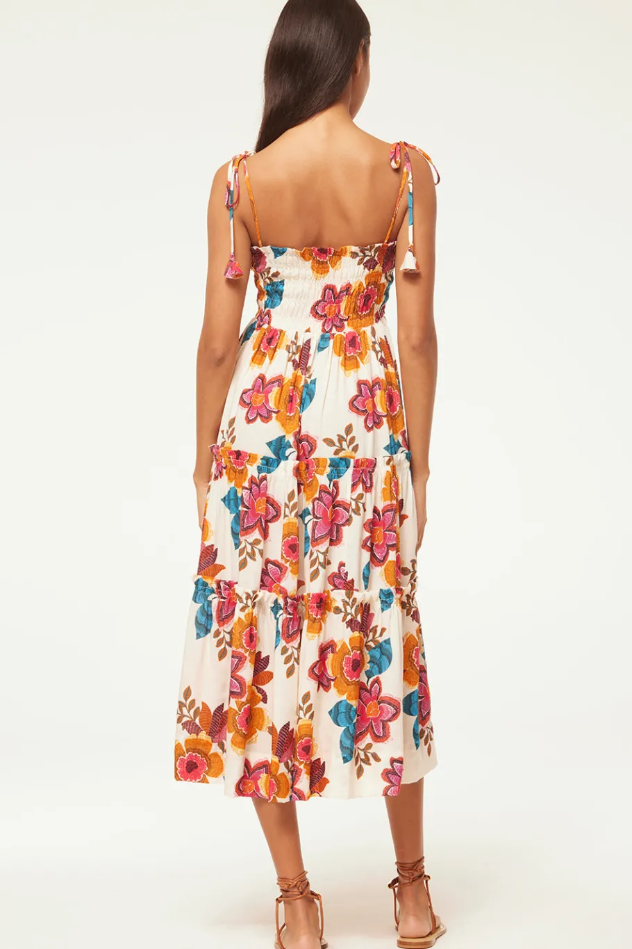 MISA Los Angeles Midi|Dresses>KAMINA DRESS Floramarbella