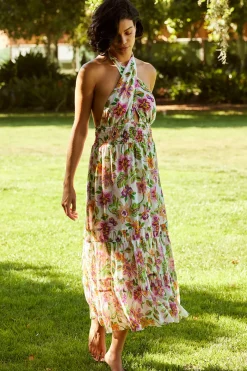 MISA Los Angeles Wedding Guest|Honeymoon>KAROLINA DRESS Floraexoticachiffon