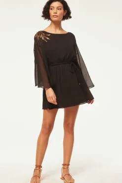 MISA Los Angeles Wedding Guest|Long-sleeve>KATANA DRESS Blackpalmd'or